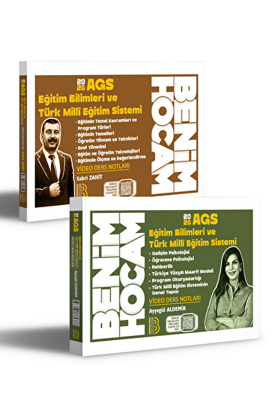 Benim Hocam Yayınları 2026 AGS Eğitim Bilimleri ve Türk Milli Eğitim Sistemi ...
