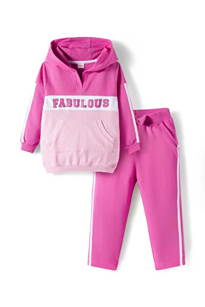 Babyhug Terry Knit Full Sleeve Hooded Top and Lounge Pant Set Kangaroo Pocket...