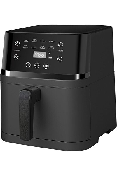 Generic مقلاة هوائية كبيرة سعة 6.5 لتر، طباخ رقمي عائلي مزود بـ 8 برامج مسبقة...