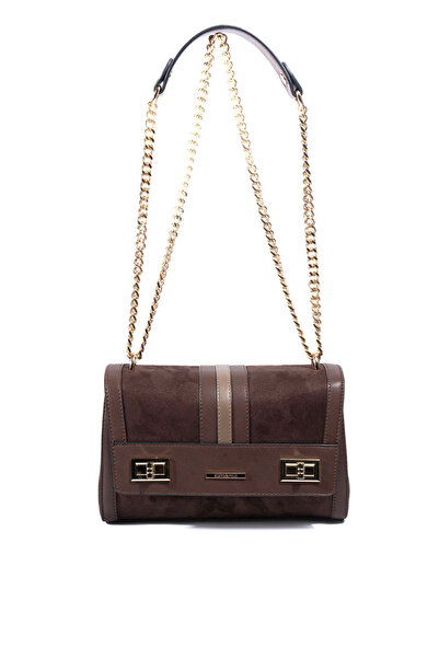 Silver Polo Silver & Polo Sp1139 Women's Crossbody Bag Suede Brown