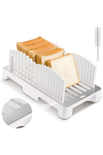 Generic Tazweeq Bread Slicer, Sourdough Slicing Guide with Stainless Steel Ba...