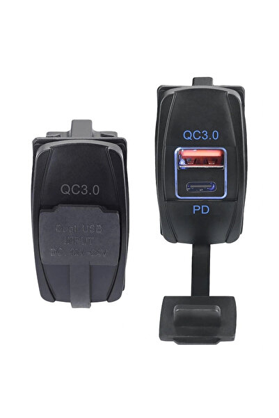 Genel Markalar IC-266C-4 Marin Tip İkili USB 3.0 + Type-C Şarj Soketi