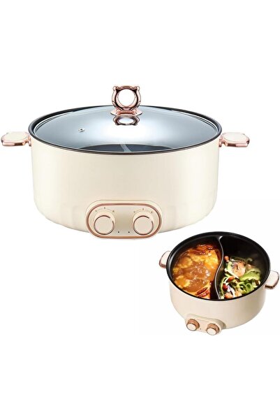 Generic 6L Food Steamers, Double-flavor Electric Hot Pot,with Temperature Con...