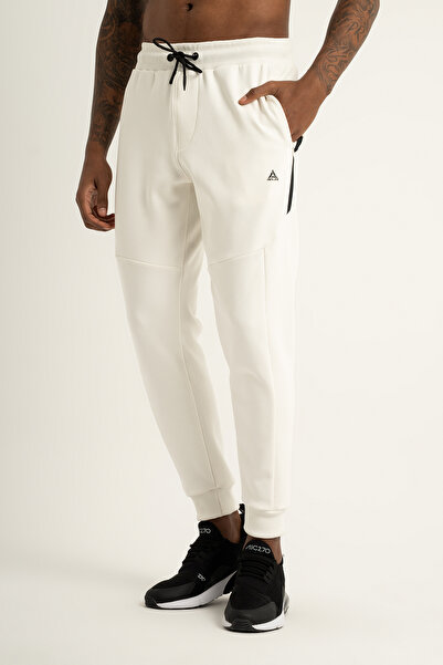 Airlife Supply Ms One Men's Lightweight Wool Ribbed Long Sweatpants White