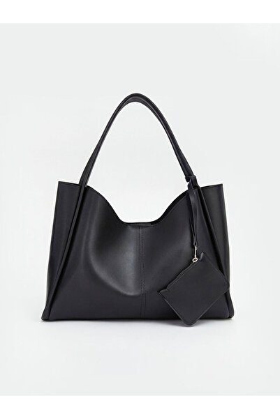 LC Waikiki Rmz Gi̇yi̇m Farkiyla Women's Shoulder Bag with Zipper Wallet Detail