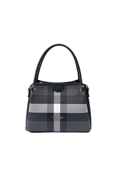Silver Polo Silver & polo sp1254 women's handbag - plaid black