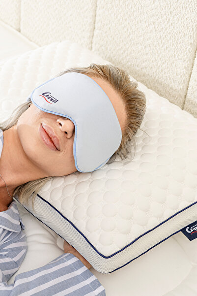 CENNET YATAK Mavi Soğuk Jel Uyku Bandı Göz Dinlendirici Jel Uyku Maskesi Işık...
