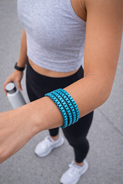 Modex Cube Chain Detail Adjustable 4-Piece Bracelet (17cm)