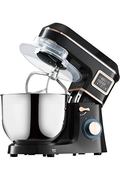 Generic خلاط كهربائي قائم سعة 7 لترات، 1400 واط، 6 سرعات، شاشة لمس رقمية، إضا...