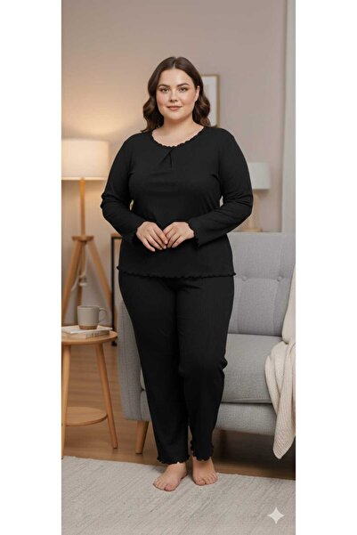 Asel Plus Size Lycra Pegasus Fabric Pajama Set