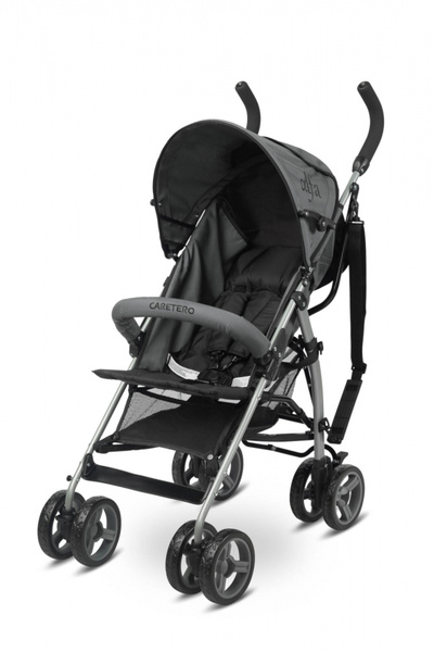 Caretero Carucior sport Alfa Grey cu roti pivotante,spatar reglabil,bara deta...