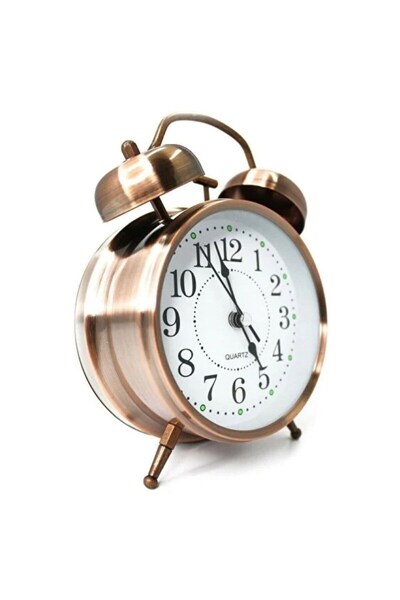 Greathings Носталгичен будилник – ретро дизайн, безшумен механизъм, силен ала...
