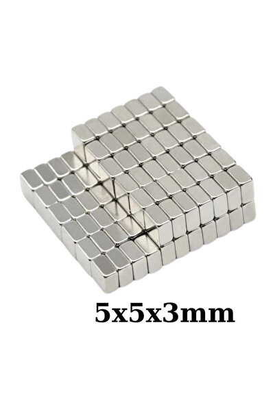 Genel Markalar 5x5x3mm Neodyum Güçlü Mıknatıs - Neodim Magnet