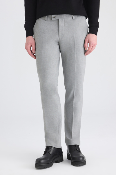D'S Damat Ds Damat 4 Drop Gray Fabric Trousers