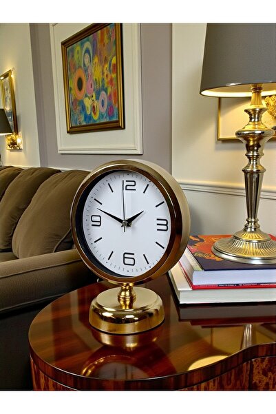 HvT Golden Touch 25 x 20 Gold Metal Masa Saati