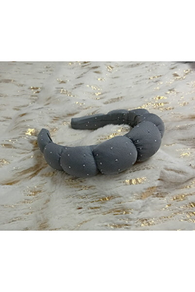 Lissa Aksesuar Gray Stone Crown Makeup Crown