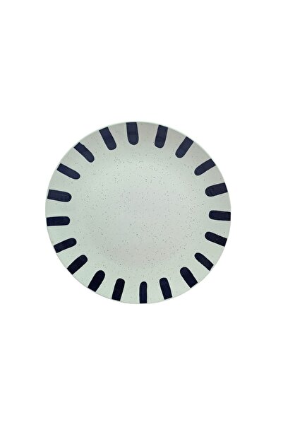 Carrefour Home Carrefour Home plate, ceramic, 26.5 cm, White/Black