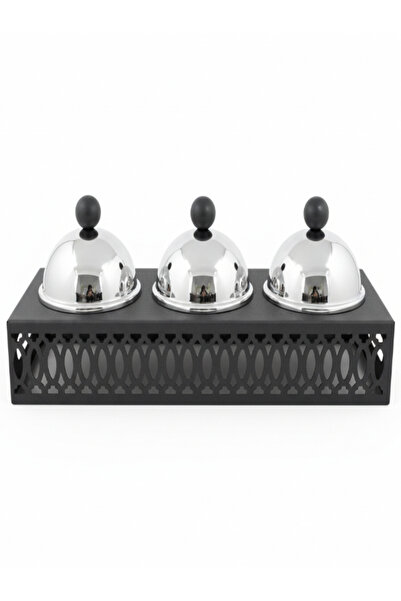 AKDC طقم أوعية تقديم معدنية من SBTC مكون من 3 قطع