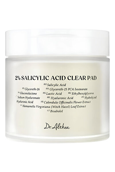 Dr. Althea 2% Salicylic Acid Clear Pad Dischete exfoliante 65 buc
