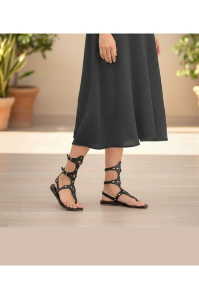 Bostini Flip-Flop Natural Genuine Leather Sandals