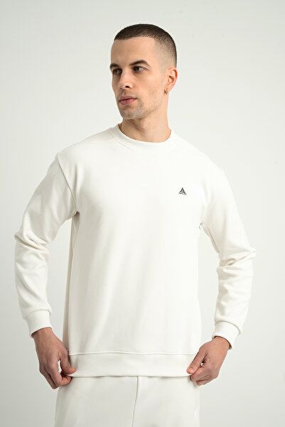 Airlife Plenty Jr Pro Zero Collar Men's Light Wool Sweatshirt White