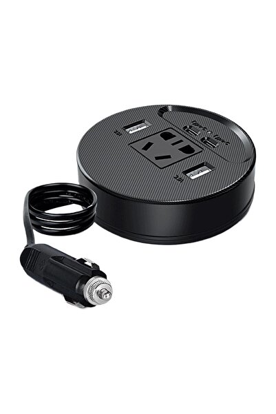 Aırstorr Araç için Güç İnvertörü Fiş Adaptörü 2USB 2 Type-C Portlu İnvertör T...