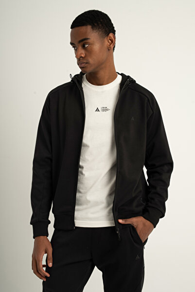 Airlife Supply Ms One Men's Full-Length Zippered Lightweight Wool Hooded Swea...