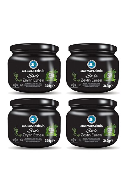 MarmaraBirlik Zeytin Ezmesi 340 gr Sade x 4 Adet