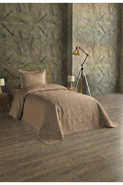 Rivosa Veneda tek kişilik yatak örtüsü seti kahverengi