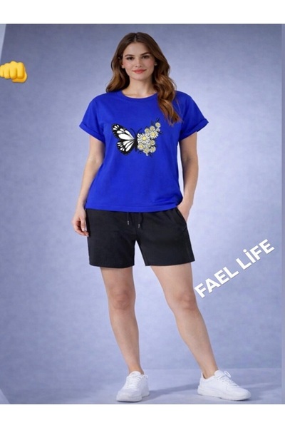 FAEL LİFE SET TRICOU ȘI PANTALONI SCURTĂT CU TĂRĂSĂRI LĂRGI PENTRU FETE/BAIEȚ...