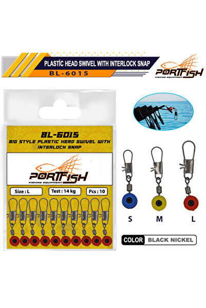 Genel Markalar Portfish BL-6015 Stoperli Klips- 10 ADETLİ