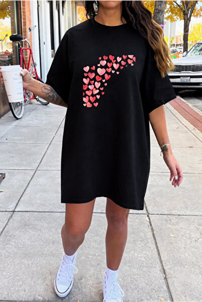 bellanova Γυναικείο βαμβακερό κοντομάνικο φόρεμα με λαιμόκοψη σε σχήμα ποδηλά...