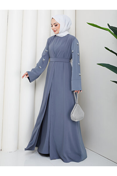 EFSUN MODA ΓΥΝΑΙΚΕΙΟ ΣΕΤ ΒΡΑΔΙΝΟ ΦΟΡΕΜΑ ΔΥΟ ΤΕΜΑΧΙΩΝ ΜΕ ΠΕΤΡΕΣ ΣΤΟ ΜΑΝΙΚΙ ΚΑΙ...