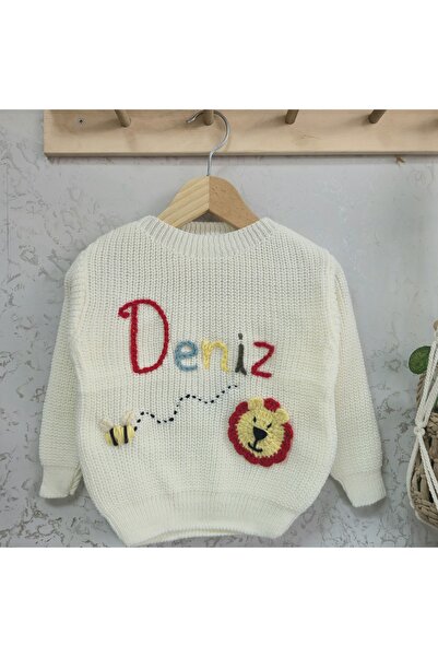 FLOWER BABY kişiye özel isim yazılı motif işlemeli özel gün bebek çocuk selan...