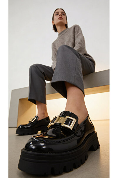 LİTTLETHİNGS Günlük & klasik kombinlere uyumlu. kalın ve rahat taban loafer. ...