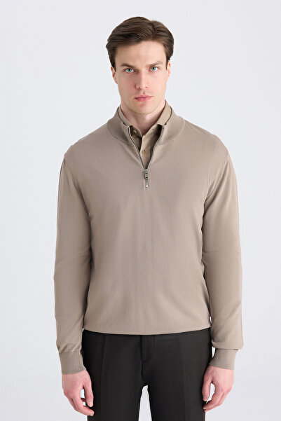 Twn Slim Fit Mink Sweater