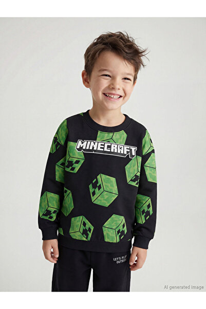 LC Waikiki LCW KidsBlack Štampano Dječačka majica