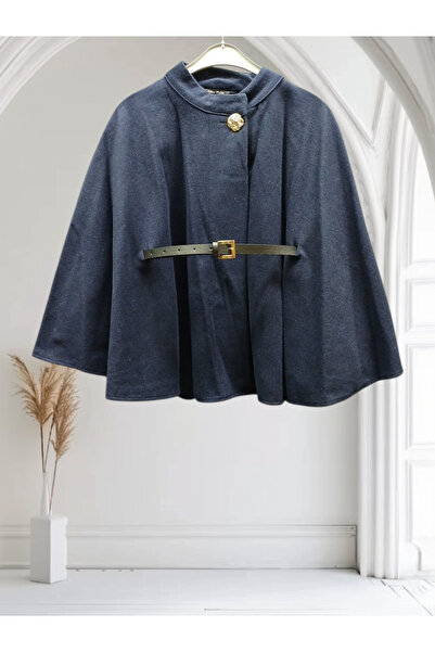 WOMEN KEMERLİ KAŞE PANÇO