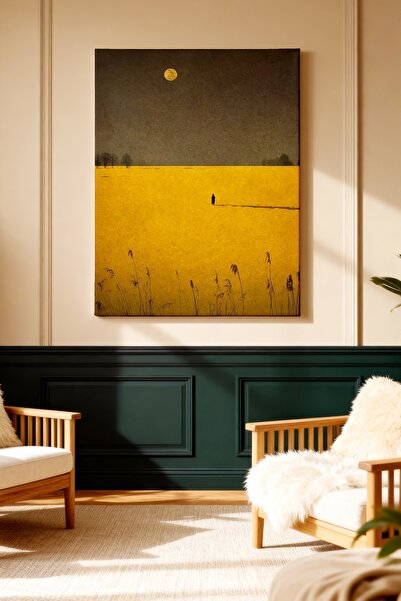 ART NEST DEKOR SONSUZLUĞA YALNIZ YÜRÜYÜŞ DESENLİ CANVAS TABLO