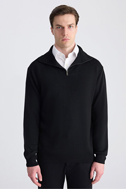 Twn Slim Fit Black Sweater