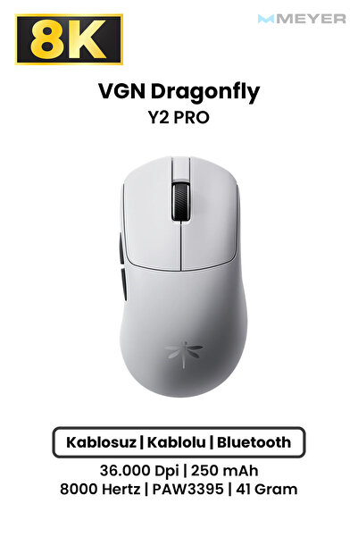 Meyer Gaming VGN Dragonfly Y2 PRO Ultra-Lightweight Ergonomik Wireless Gaming...