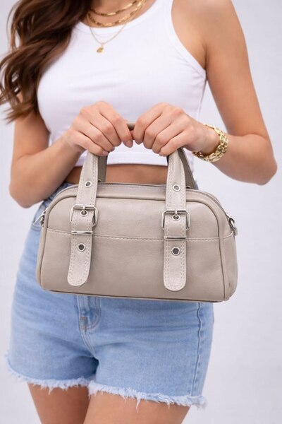 H&D COLLECTİON Adjustable Strap Soft Leather Very Stylish Women's Shoulder Ba...