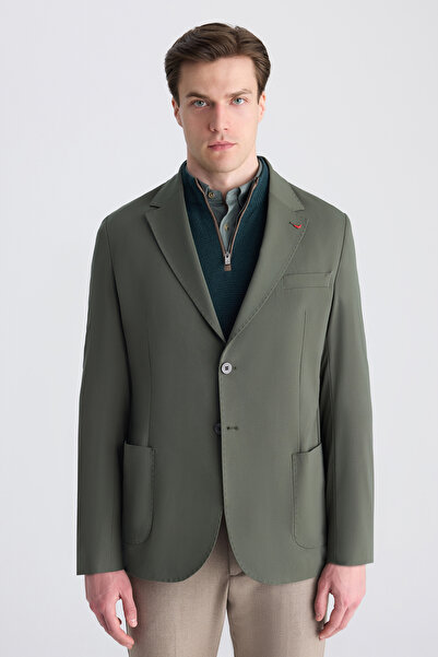 D'S Damat Ds Damat Comfort Khaki Plain Fabric Jacket