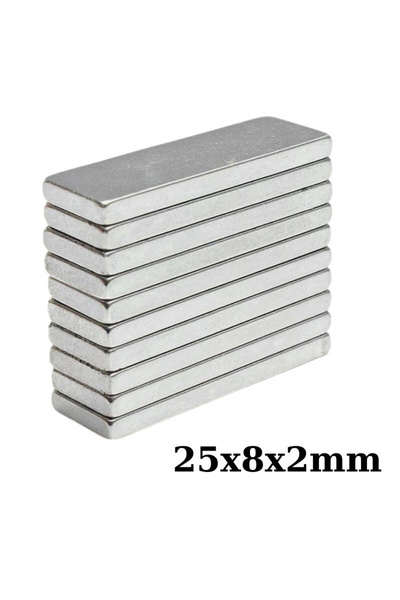 Genel Markalar 25x8x2mm Neodyum Güçlü Mıknatıs - Neodim Magnet