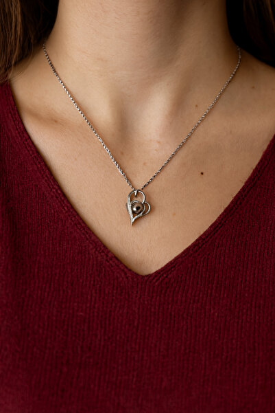 TAŞDELEN AVM I Love You in a Hundred Languages Pendant Necklace Valentine's D...