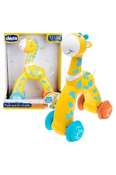Chicco Jucarie push-go, Chicco, Girafa, Cu roti, Design colorate si atragator...