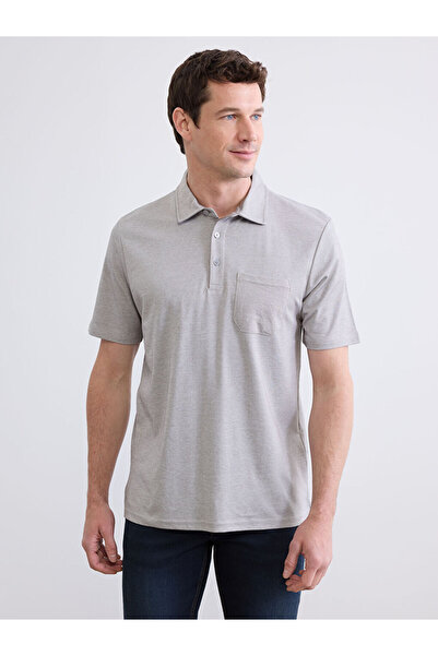 LC Waikiki RMZ GİYİM FARKİLYA Tricou bărbătesc cu guler răsucit și buzunar