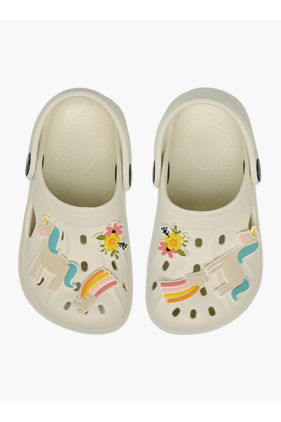 Aqua Girls Unicorn Jibbitz Charm Clogs