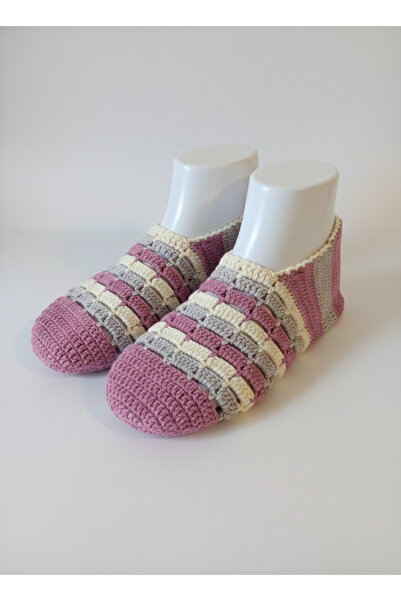 dogohandmade El Örgüsü Modern Çeyizlik Zarif Gün Patiği-Rengârenk, Kaşındırma...
