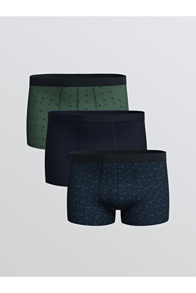 LC Waikiki Classic Fit Stretch Cotton Men's Boxer Briefs, Set of Three